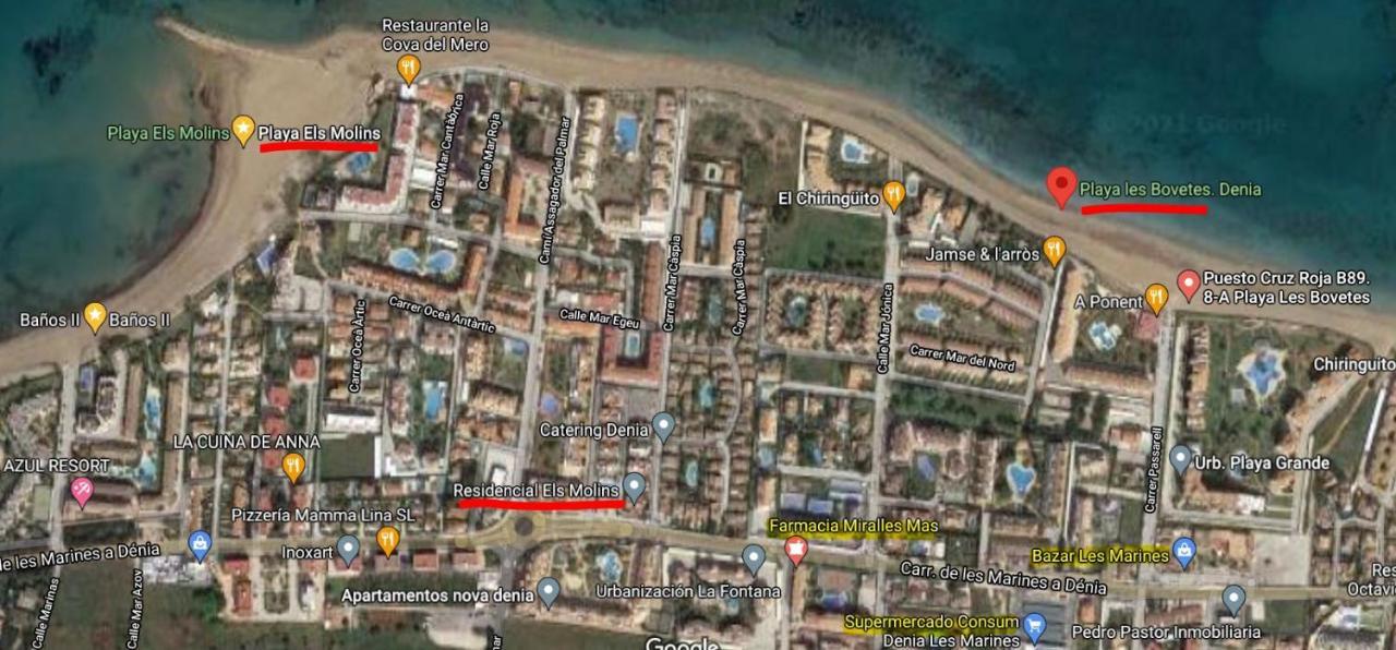 Appartamento Els Molins Atico Con Azotea Privada A 500M De La Playa Dénia Esterno foto